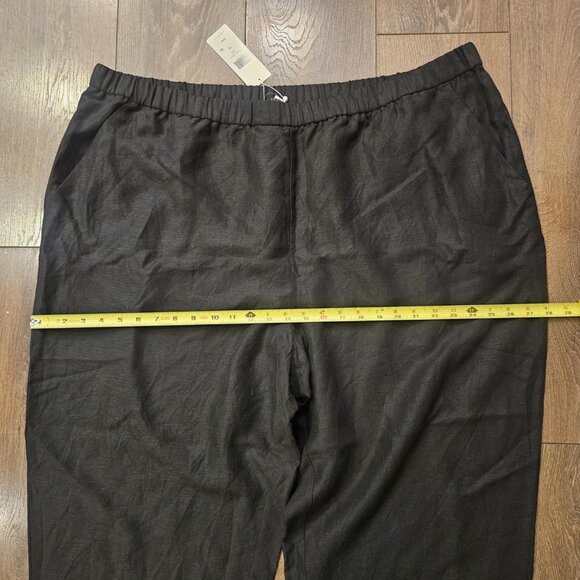 💫NWT Eileen Fisher Women's Tencel & Organic Linen Slub Easy Pant Plus Size 3X - Picture 8 of 16